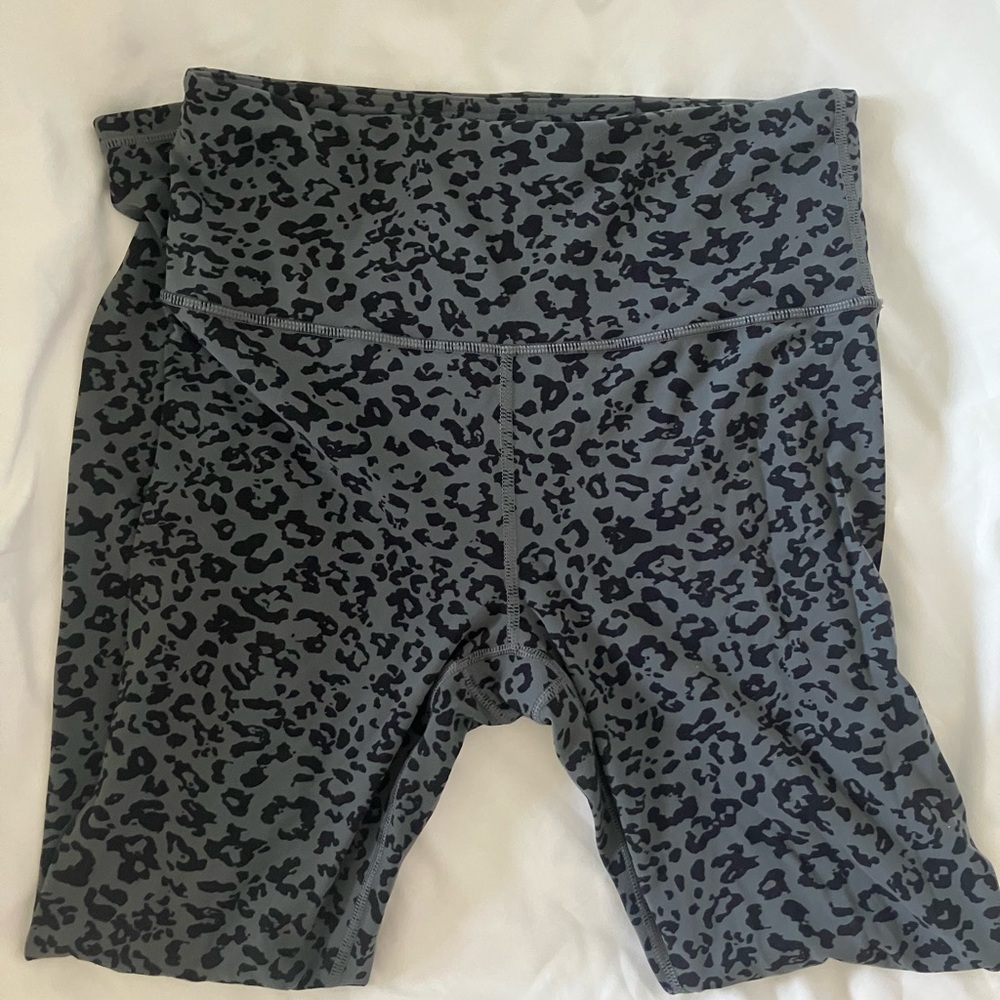 Athleta Gray and Black Elation Leggings High-Waisted Compression